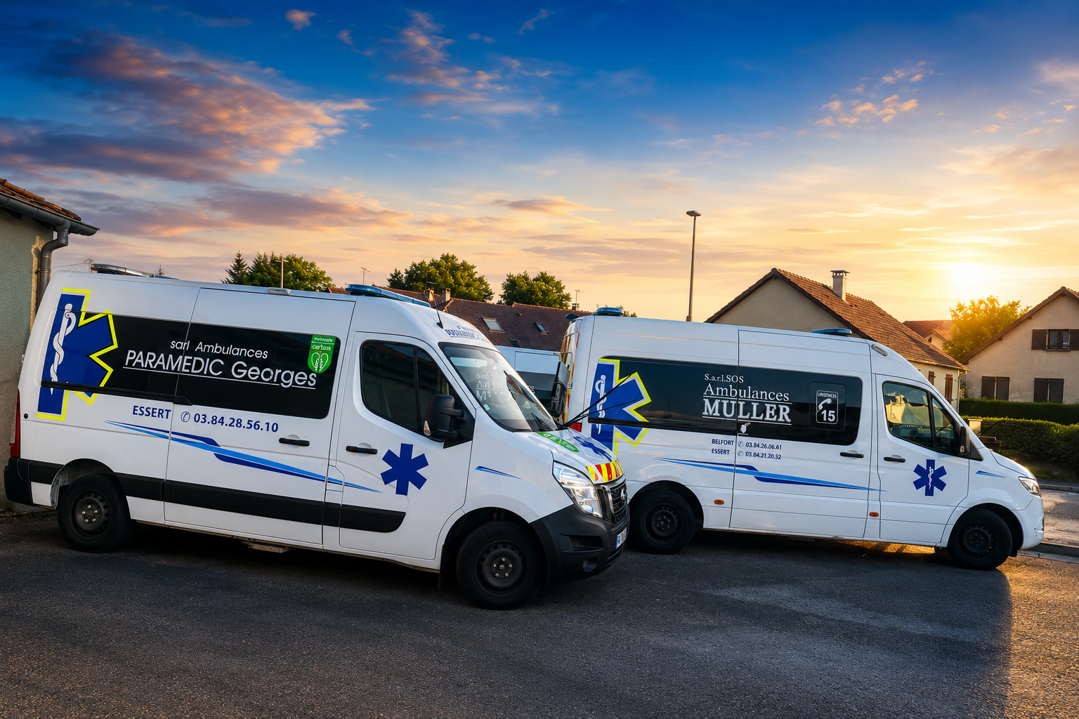 Équipe des ambulances Jean Muller et Paramedic Georges